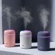 Compact Ultrasonic Air Humidifier with LED, 300ml, Pink