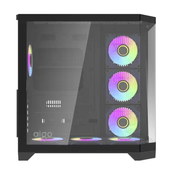 Kompiuterio korpusas Darkflash FT418 PRO su 7 ARGB ventiliatoriais, juodas