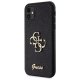 Guess dėklas iPhone 11 / XR telefonui Glitter Script Big 4G, juodas