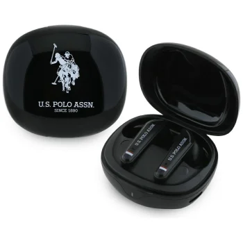 US Polo DH Logo TWS belaidės ausinės, juodos