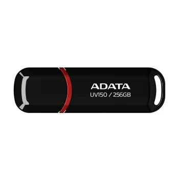USB atmintinė ADATA UV150 256 GB, USB 3.2 Gen 1, juoda (AUV150-256G-RBK)