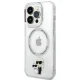 Karl Lagerfeld dėklas iPhone 13 Pro su MagSafe, skaidrus (KLHMP13LHNKCIT)