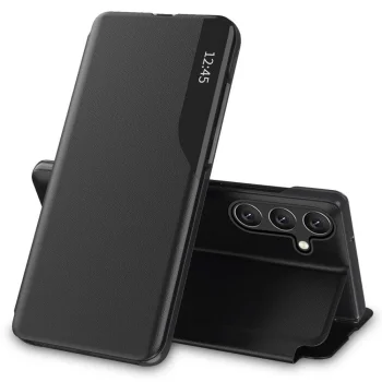 Tech-Protect Smart View atverčiamasis dėklas Samsung Galaxy A55 5G, Juodas