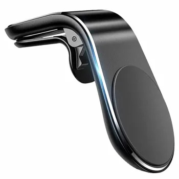 Universalus magnetinis telefono laikiklis automobilio vėdinimo grotelėms, juodas