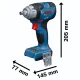 Akumuliatorinis smūginis veržliasukis Bosch GDS18V-330H, 18V, 330 Nm, 1/2\", L-BOXX