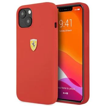 Ferrari Silicone Dėklas Apple iPhone 13 mini, Raudonas