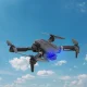 RC dronas E99 Pro su dviguba kamera ir dėklu, grafito spalvos