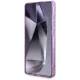 Guess Glitter Flowers MagSafe dėklas Samsung Galaxy S25 Ultra, violetinis
