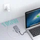 Choetech HUB-M15 9-in-1 USB-C šakotuvas (HDMI, VGA, RJ45, SD/TF), pilkas