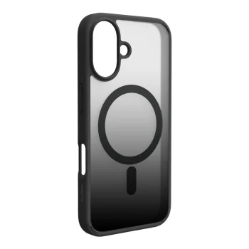 Silikoninis dėklas Puro Gradient MagSafe telefonui iPhone 16, juodas