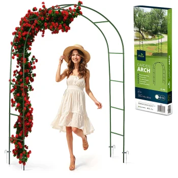 Sodo arkos pergola Plonos PL-990, 240 cm, tamsiai žalia