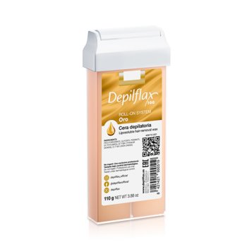 Depilflax 100 Roll-On Hair Removal Wax 110 g, Gold