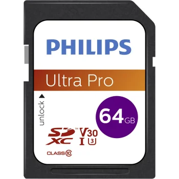 Philips SDXC atminties kortelė 64 GB Class 10 UHS-I U3 V30 A1