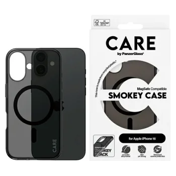 PanzerGlass iPhone 16 Case CARE Flagship MagSafe, Smoke