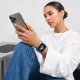 Tech-Protect NylonLoop strap for Apple Watch 40 / 41 / 42 mm, light blue
