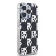 DKNY dėklas iPhone 15 Pro telefonui IML Checkered Mono Pattern, juodas