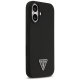 Guess Silicone Triangle Logo MagSafe dėklas iPhone 17 - Juodas