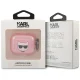 Karl Lagerfeld „AirPods 3“ dėklas „Choupette Head Glitter“, rožinis