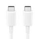 Samsung USB-C į USB-C laidas 5A 1m, baltas