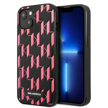 Karl Lagerfeld Monogram Plaque dėklas, skirtas iPhone 13 mini, rožinis