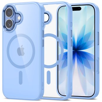Tech-Protect MagMat MagSafe dėklas, skirtas iPhone 17 - Transparent Blue