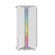 Darkflash DK151 kompiuterio korpusas su 3 RGB ventiliatoriais, baltas