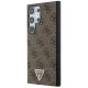 Guess Samsung Galaxy S24 Ultra dėklas Grip Stand 4G Triangle Strass, rudas
