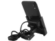 Motorcycle Phone Mount with USB Charger, Adjustable Handlebar Holder, Black