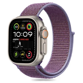 TECH-PROTECT NYLON APPLE WATCH 6 / 7 8 9 10 SE ULTRA 1 2 (44 45 46 49 MM) LILAC