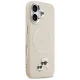 Karl Lagerfeld dėklas iPhone 17 su MagSafe, Karl&Choupette logotipu ir metaliniais mygtukais