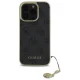Guess iPhone 16 Pro dėklas 4G Charms Collection, juodas