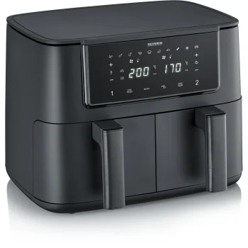 Karšto oro gruzdintuvė Severin FR 2463 2x 4 l 2600W, juoda