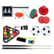 Carruzzo 3-in-1 besisukantis žaidimų stalas XL (stalo futbolas, biliardas, oro ritulys)