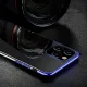 TPU dėklas Xiaomi Redmi Note 11S / Note 11, skaidrus su raudonu rėmeliu