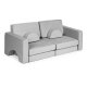 Modulinė vaikiška sofa Ecotoys TMSRT-15, 10 dalių, pilka