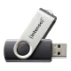 USB atmintinė Intenso Basic Line 8 GB USB 2.0, juoda/sidabrinė