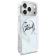 Karl Lagerfeld Liquid Glitter Karl Script MagSafe dėklas iPhone 17 Pro Max, skaidrus
