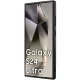 BMW Signature Leather Crossing Lines dėklas Samsung Galaxy S24 Ultra, juodas