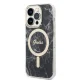 Dėklo ir įkroviklio rinkinys Guess Marble MagSafe, skirtas iPhone 14 Pro Max, juodas