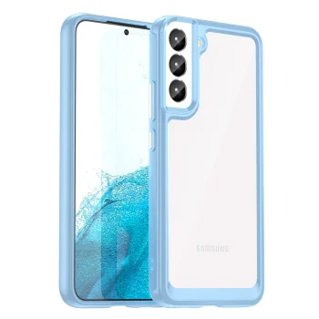 Case for Samsung Galaxy S23+ Outer Space Case with Flexible Frame, Blue