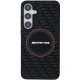 Mercedes AMG Samsung Galaxy S24 dėklas Silicone Carbon Pattern MagSafe, juodas