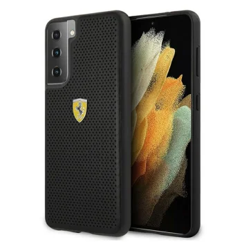Ferrari Samsung Galaxy S21 Case On Track Perforated, Black