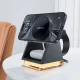 Acefast E17 MagSafe 3in1 Foldable Charging Station for Apple iPhone Lightning, Black