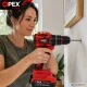 OPEX TOOLS OPX28037 Cordless Drill Driver, 21V, 2x 3.0Ah, 50Nm