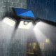 3 in 1 LED saulės baterijų šviestuvas su judesio ir prieblandos jutikliu