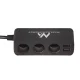 Maclean MCE117 automobilinio lizdo šakotuvas, 3 lizdai, 4x USB, voltmetras