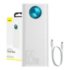 Išorinė baterija Baseus Amblight 30000mAh 65W, balta