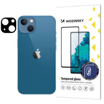 „Wozinsky Full Camera“ apsauginis stiklas „iPhone 15 Plus“ kamerai, juodas