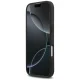 Mercedes dėklas iPhone 17 telefonui Leather Large Laurel Leave MagSafe, juodas