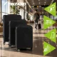 Trizand 3-in-1 ABS lagaminų rinkinys, juodas